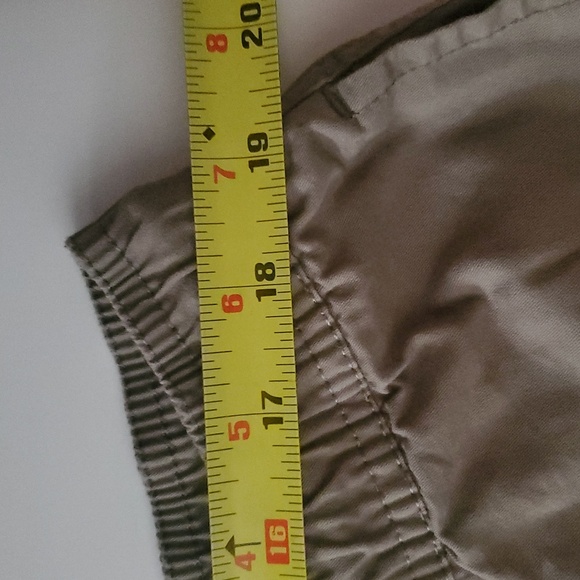 LinkSoul Tempus Fugit Green Cotton Mens Shorts Size XXL Tie Waist Chino - Picture 9 of 11